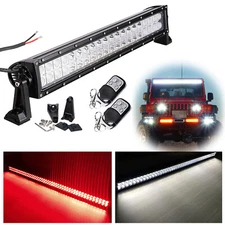 Red & White Led Work Light Bar Offroad Fog Driving for ATV Truck UTE 4X4 Hunting