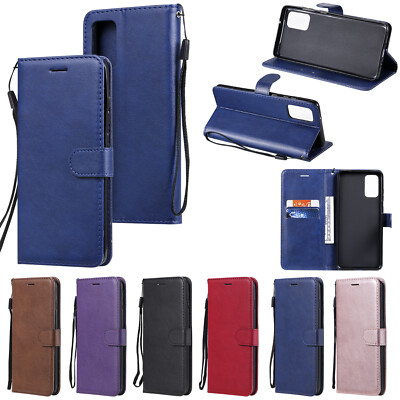 Für OPPO Realme 8i 7i C20 C11 Volltonfarbe PU-Leder Flip Wallet Case Handyhülle