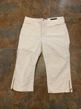 NYDJ NOT YOUR DAUGHTER’S JEANS white Pants Cropped 14 P USA MADE EUC