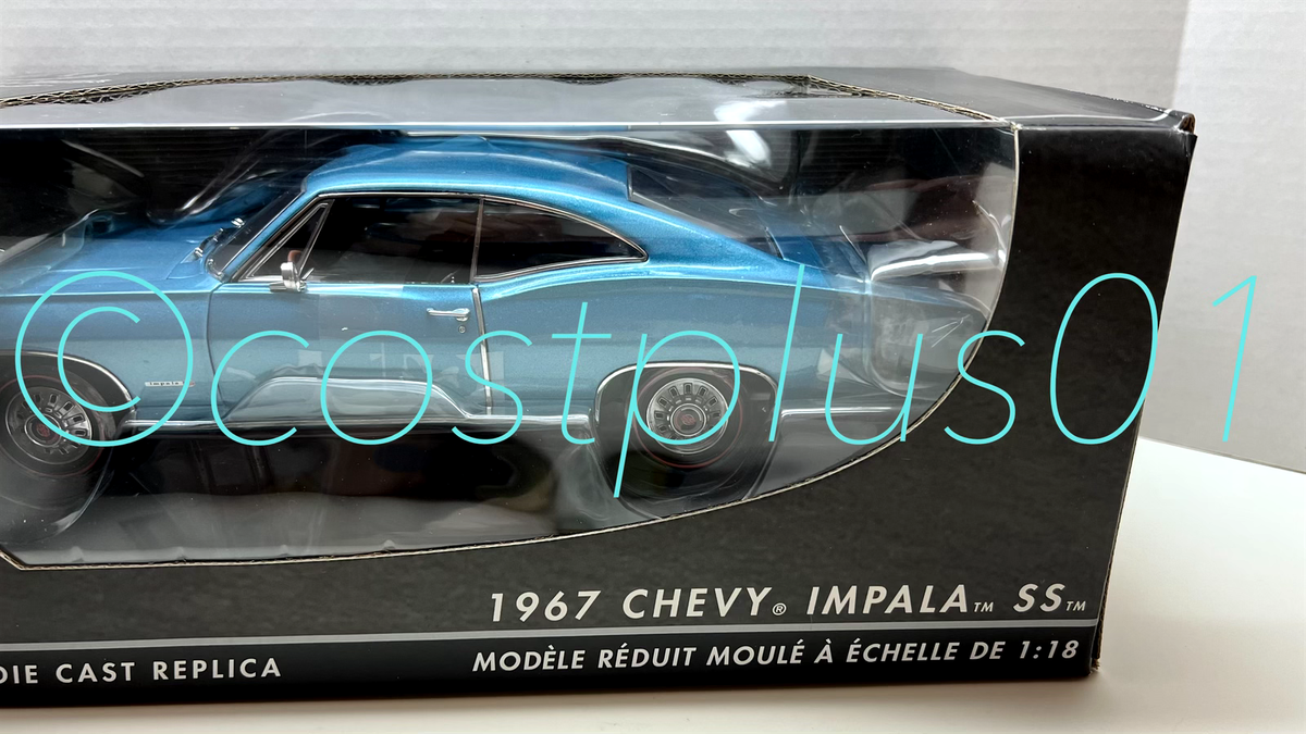 ERTL AMERICAN MUSCLE AUTHENTICS 1967 IMPALA SS 1:18 BLUE 