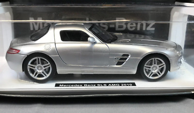 NIB Diecast Car NewRay Special Edition SILVER 2010 MERCEDES BENZ SLS AMG 1:24