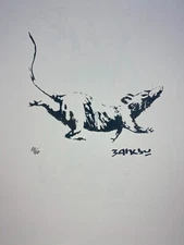 BANKSY COA Vintage Original Art Print Poster Lithograph Signed Limited