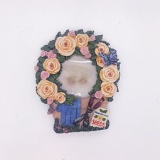 MARCO DE FOTOS CORONA FLORAL/ROSA VINTAGE Multicolor pequeño