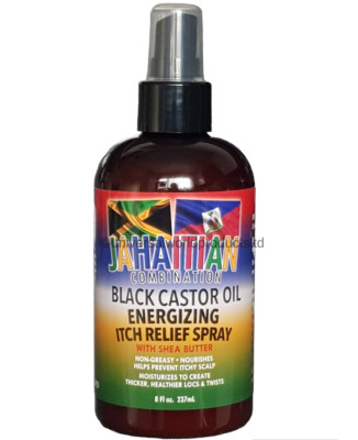 Jahaitianische Kombination schwarzes Rizinusöl energetisierendes Juckreiz Relief Spray