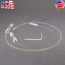 Accelerator 24" Stainless Steel Throttle Cable Braided For Ford Mustang 302 5.0L