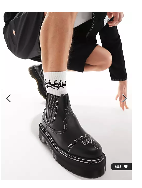 2976 GOTHIC AMERICANA PLATFORM CHELSEA MSRP$280 Limited Edition