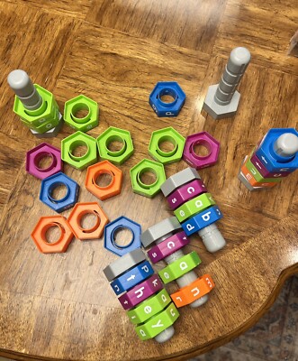 Learning Resources Word Construction 29 Letter Hexagons 6 Gray Pegs