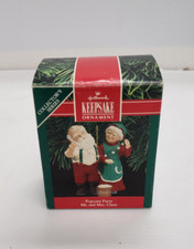 Hallmark Keepsake Ornament Vintage Popcorn Party Mr and Mrs Claus