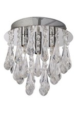 Image of Ceiling Light Chrome Chandelier G9 The Lighting Collection 700319 3 Flush 9879