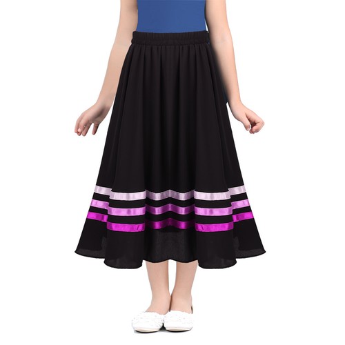 Kids Girls Full Circle Ballet Character Skirts Ballerina Lyrical Dancing Skirt - Picture 5 of 22