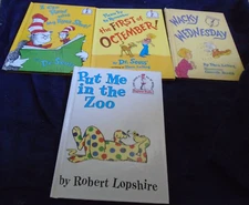 4 Dr. Seuss Beginner Books, 1974-1988, See Description for Details