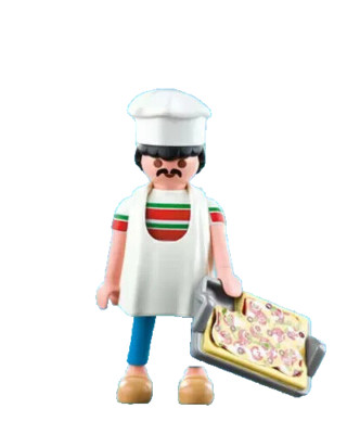 Playmobil Figures Series 1 Pizzabäcker 5203 Neu & OVP Sammelfigur Koch Pizza