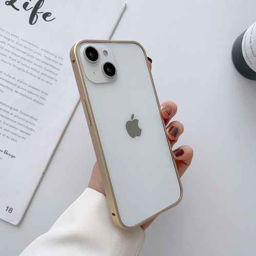 Lightweight Aluminium Alloy Case For iPhone 15 14 13 12 Mini Pro Max Metal Cover - Photo 15 sur 18