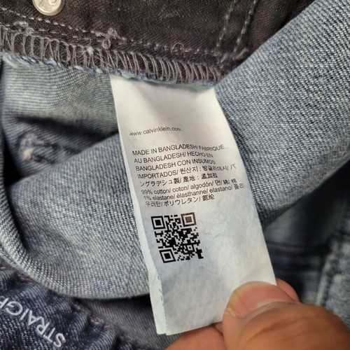 Calvin Klein Jeans Men 34x30 Blue Straight Classic Denim Casual Medium Wash - 第 3/11 張圖片