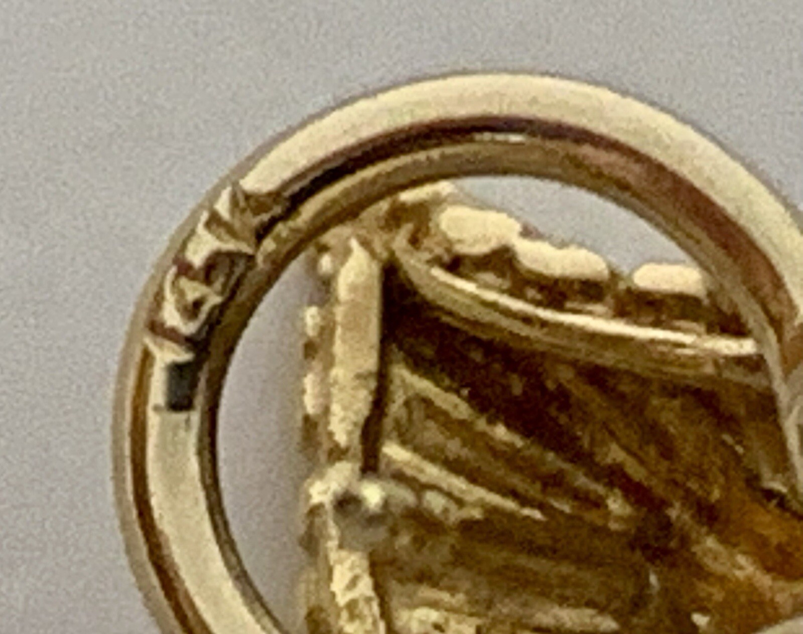 Vintage SOLID 14k YELLOW GOLD AND RUBY EARRINGS, … - image 10