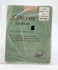 Vtg Pack of 3 JC Penney Legwear Toeless Pantyhose Porcelain Size Regular