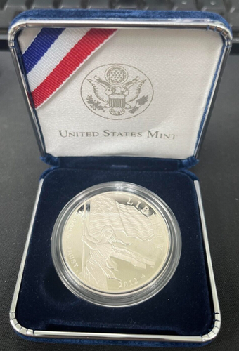 2012 Proof Star Spangled Banner Silver Commemorative Dollar $1 in OGP with COA - Picture 5 of 7
