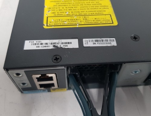 Cisco Catalyst WS-C3650-48PS-E V05 Switch | PSU inc vat - Afbeelding 5 van 5