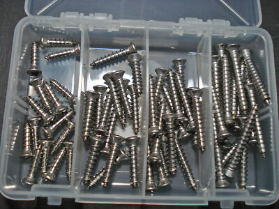 60 pcs fits Chrysler Dodge Plymouth #10 with #8 phillips oval stainless screws 