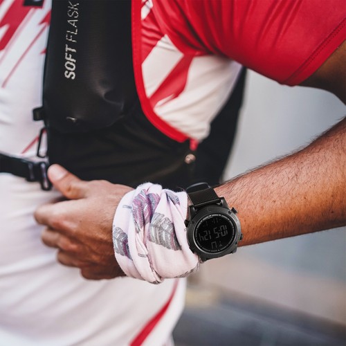 Men's Military Digital Watch LED Screen Sports Large Face Waterproof Wristwatch - Picture 13 of 15
