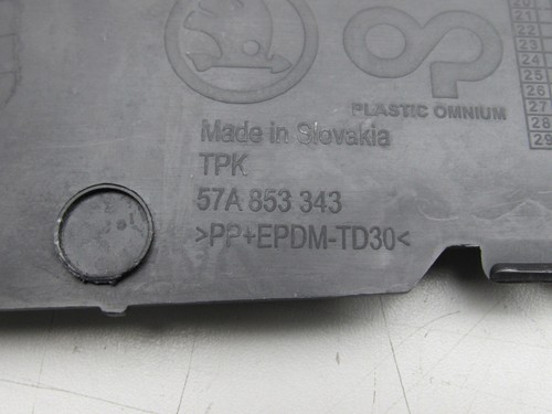 Carenatura Copertura Griglia/Supporto Chiusura 57A853343 Skoda Karoq Originale - Picture 8 of 8
