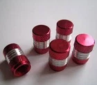red & chrome/ silver dust caps  -pack of  5, car accessories ,excellent quality