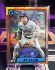 2025 Topps Chrome Update Series - 1990 Topps Baseball Matt Shaw #90CU-20 (RC) 🔥