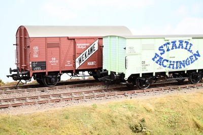 Lenz Spur O Paar 4 Rad DB Privatbesitz Waggons 'Wekawe' 'Staatl Fachingen'