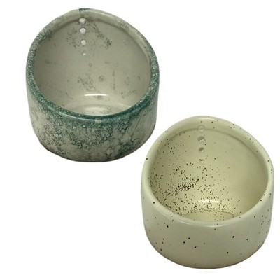 Ceramic Herb Peeling Cup with Different Hole Size Separating Leaves and Stems