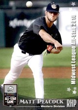 2018 Midwest League All-Star Game Western Division #31 Matt Peacock - NM Card