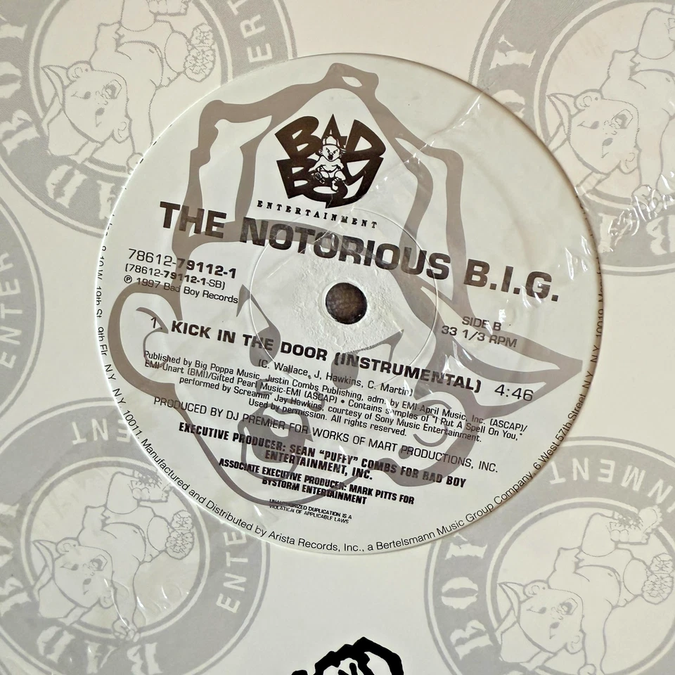 NOTORIOUS B.I.G. Biggie Smalls Kick In The Door 1997 Bad Boy 12" NEW SEALED - Image 4 of 4