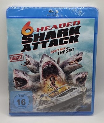 6-Headed Shark Attack (Blu-Ray, NEU & OVP | Uncut | Hai Horror Trash Sci-Fi)