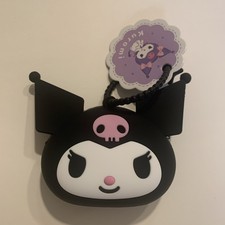 Sanrio   Kuromi   Silicon Case Coin Purse Zipper Purse Backpack Charm NWT