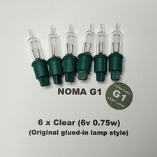 6 Noma G1 Spare Bulbs - (6v
