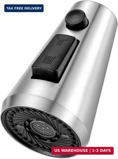 Pull Down Faucet Sprayer Head Replacement, Stainless Steel 3 Function Nozzle wit