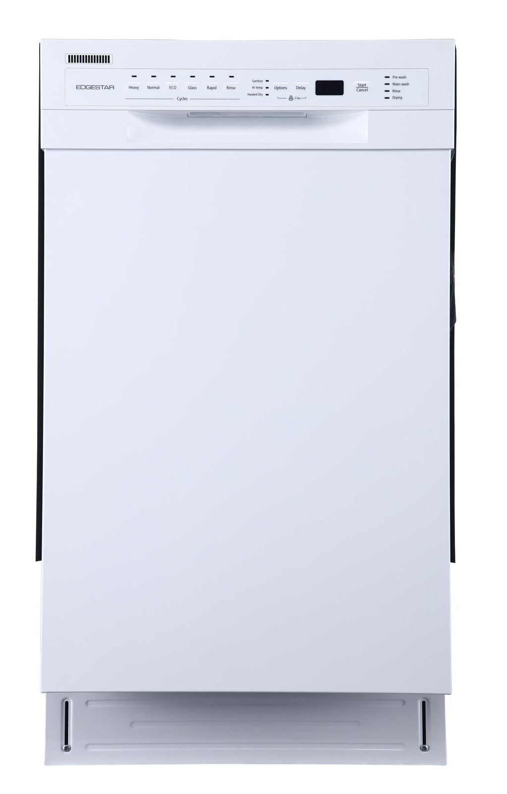 EdgeStar 18 Inch Built-In Dishwasher in White - Energy Efficient BIDW1802 Model  