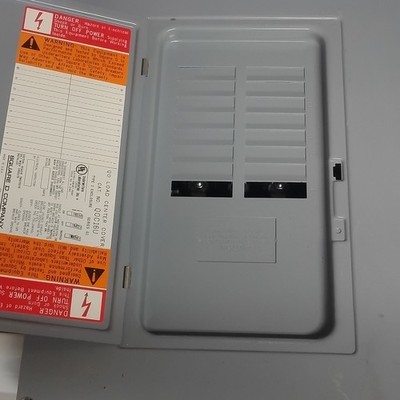 Square D QOC16U Load Center Cover Metal Rectangular Gray Electrical Enclosure