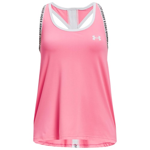 Camiseta sin mangas Under Armour Junior Niñas Knockout Chaleco UA Gimnasio Entrenamiento Niños Sin mangas - Imagen 9 de 14