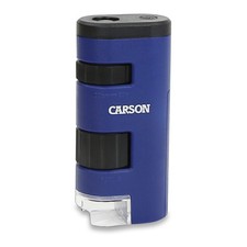 Carson Pocket Micro MM 450 Blue Microscope 60x Magnification LED Light STEM Tool