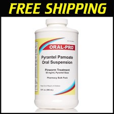 Pyrantel Pamoate Oral Suspension 50mg/mL, Pinworm Treatment for Adults and Ch...