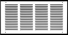 HVAC Premium 18" x 8'' Duct Opening Flat Stamped Steel Return Air Grille