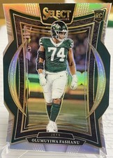 2024 Select Concourse Olumuyiwa Fashanu #66 Silver Die-Cut Rookie JETS PSU RC