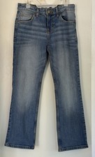 Cat Jack Blue Denim Jeans Boy s 12 Bootcut Medium Wash Stretch NEW NWOT