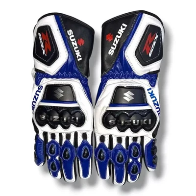 SUZUKI GSXR Courses Gants de Moto en Cuir de MOTOGP Hommes Cuir de Motard Gants - Photo 1/2