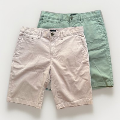 2 Pairs Nordstrom Shorts 4th & Union Mens 34 Slim Fit Chino Short 11  Inseam