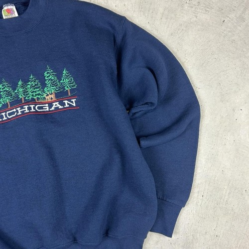 Vintage Michigan Forest Nature Crewneck Sweater - Picture 4 of 5