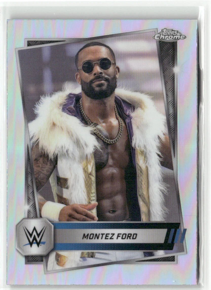 2025 Topps Chrome WWE #185 Montez Ford Refractor SmackDown