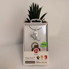 New ADAM elements iKlips Duo+ MFi Lightning/USB 3.1 128GB Flash Drive Silver