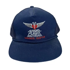 Angel Flight Southeast Hat Cap Snap Back Mesh Embroidered Sarasota Chapter Mens