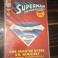 DC Comics Superman: The Man of Steel 22 1993 Bonus Poster Simonson Bogdanove
